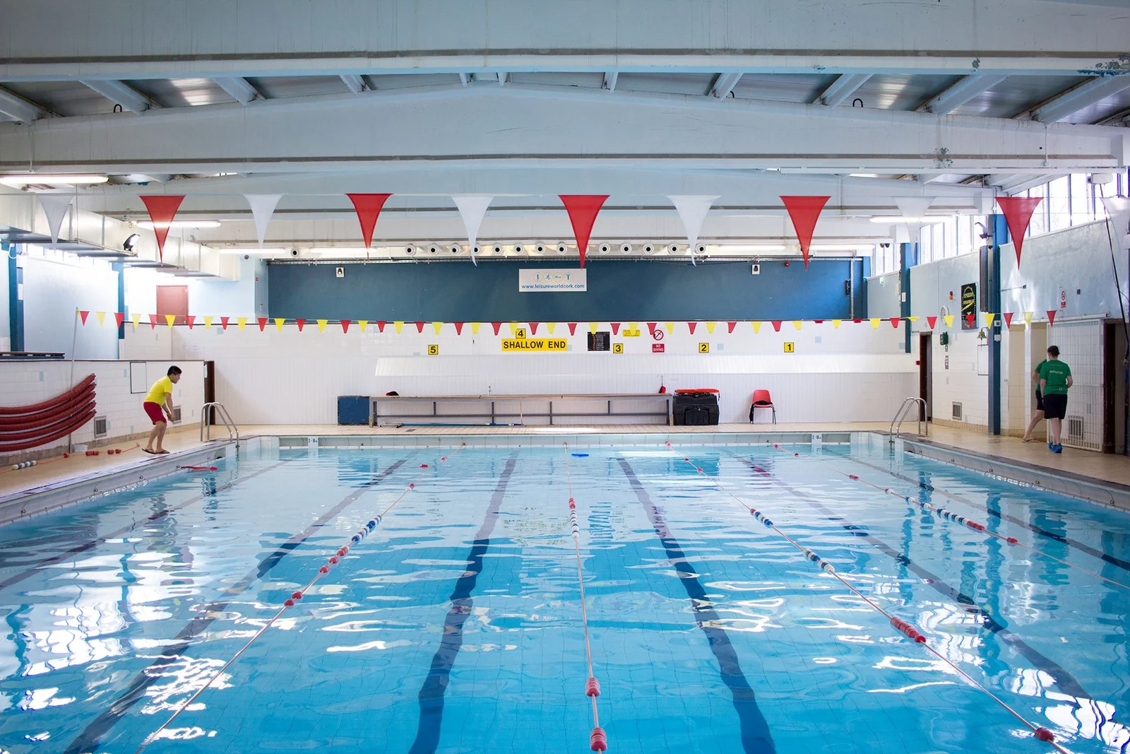 Swimming lanes inside Gus Healy Pool in Douglas